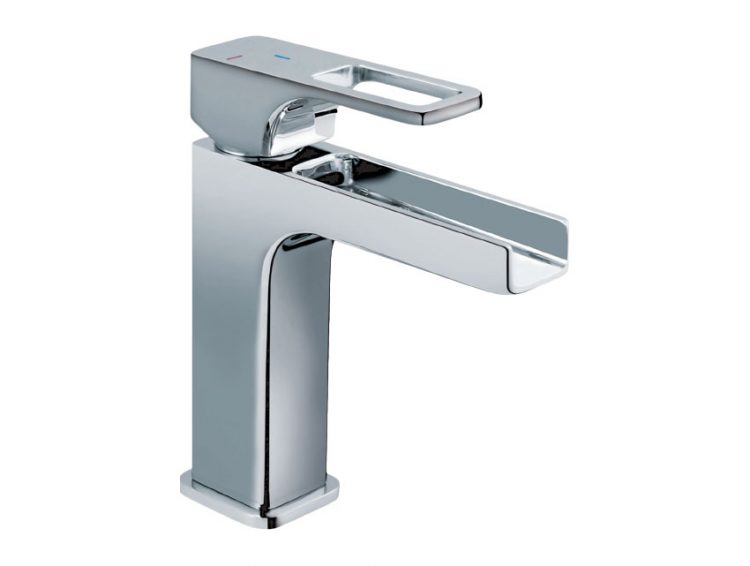 Waterfall mixer faucet